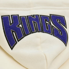 Sacramento Kings Hardwood Classics Chainstitch Premium Fleece Hoodie Cream