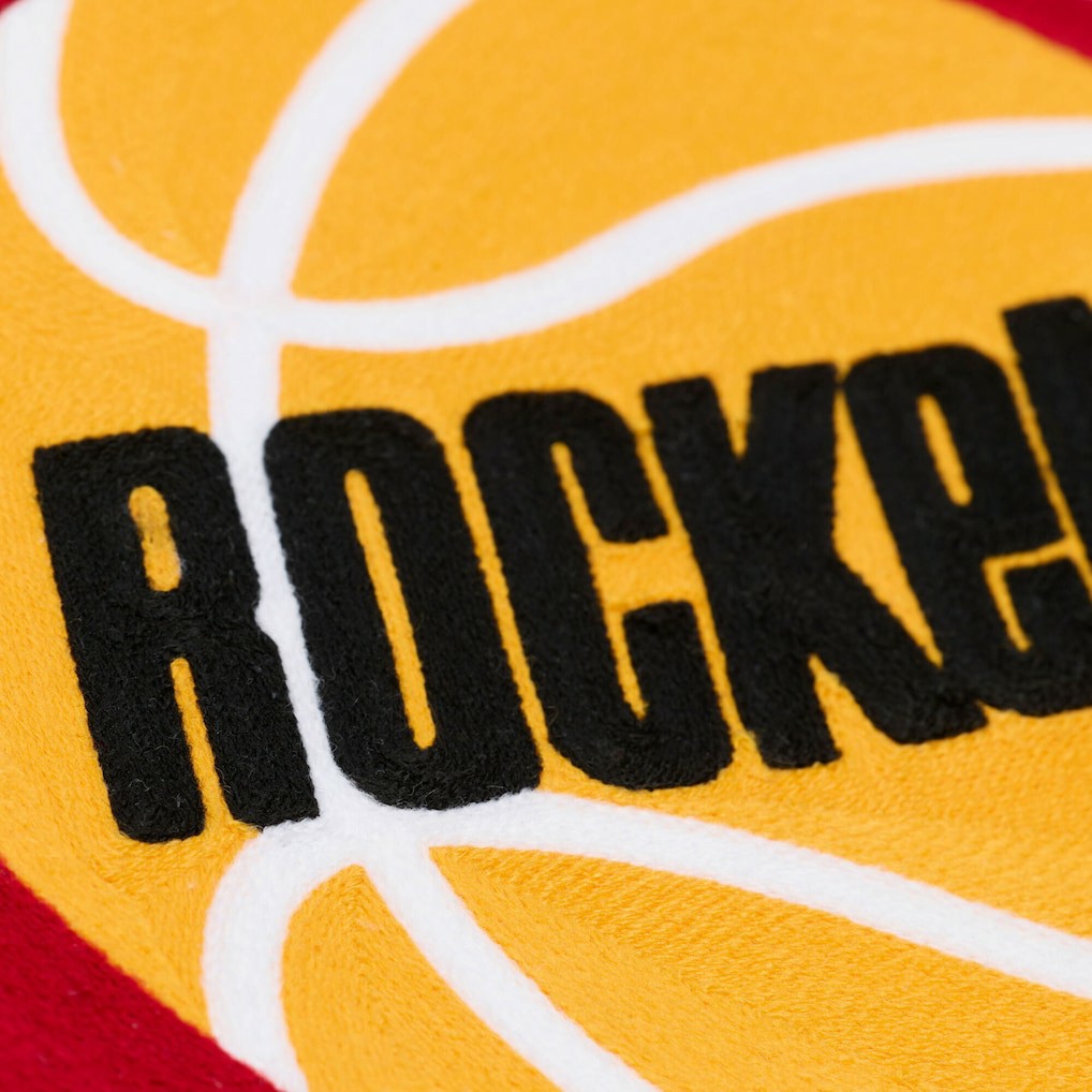 Houston Rockets Hardwood Classics Chainstitch Premium Fleece Hoodie Cream