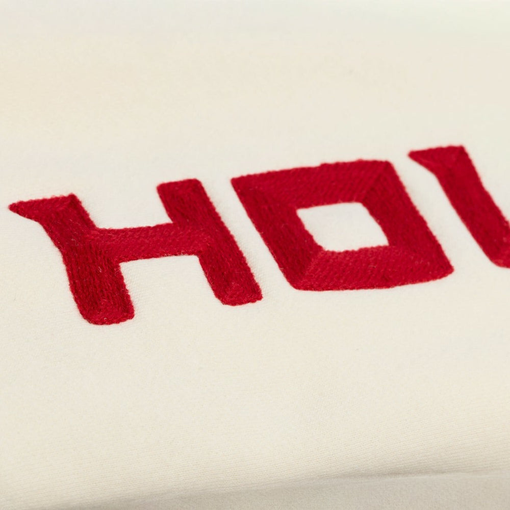 Houston Rockets Hardwood Classics Chainstitch Premium Fleece Hoodie Cream