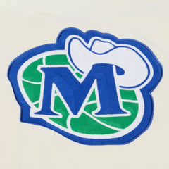 Dallas Mavericks Hardwood Classics Chainstitch Premium Fleece Hoodie Cream