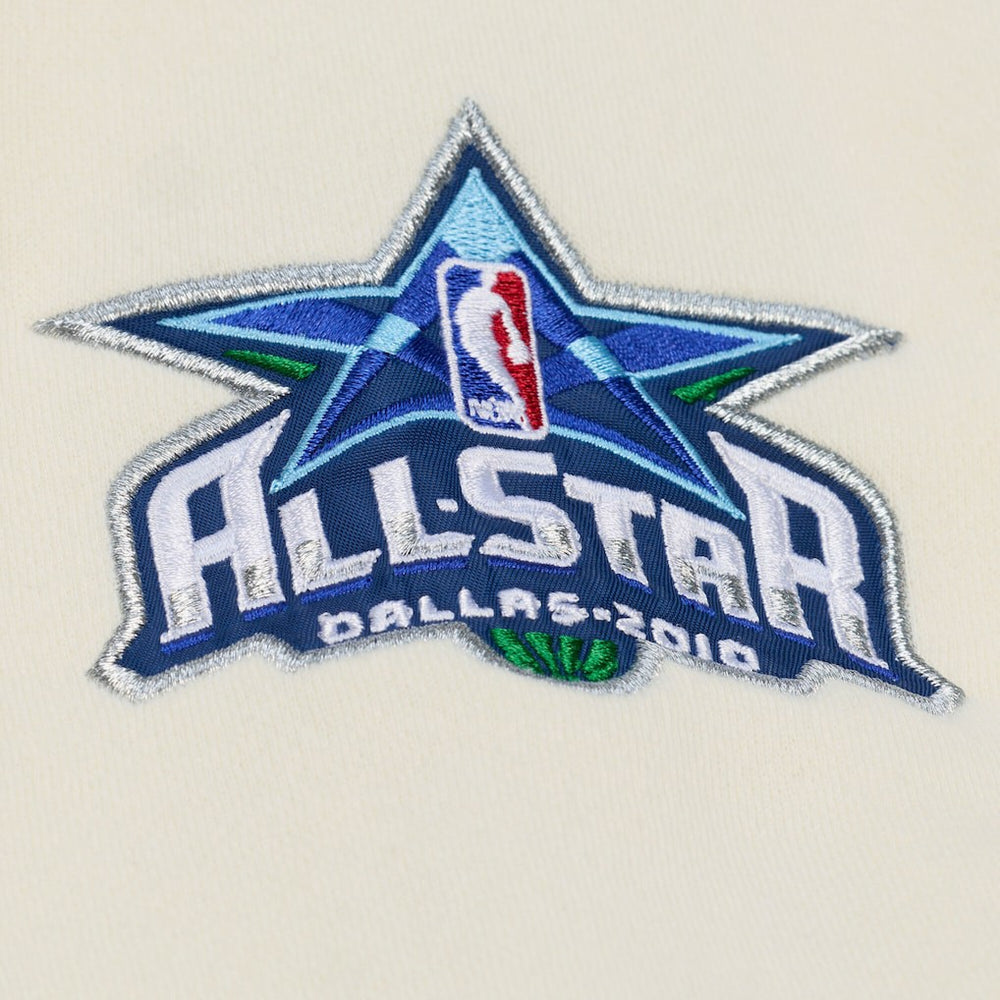 Dallas Mavericks Hardwood Classics Chainstitch Premium Fleece Hoodie Cream
