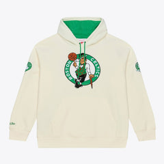 Boston Celtics Hardwood Classics Chainstitch Premium Fleece Hoodie Cream