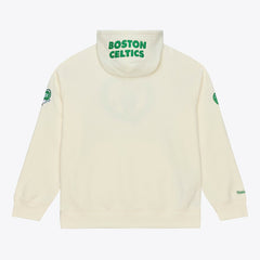 Boston Celtics Hardwood Classics Chainstitch Premium Fleece Hoodie Cream