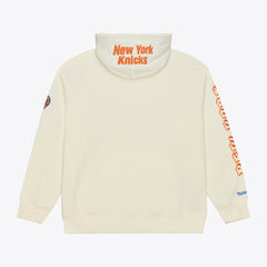 New York Knicks Hardwood Classics Chainstitch Premium Fleece Hoodie Cream
