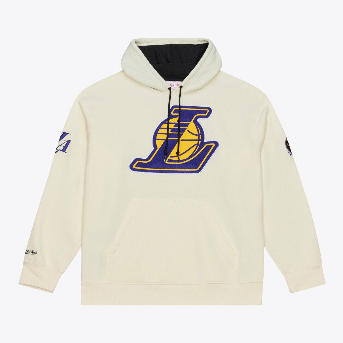 Los Angeles Lakers Hardwood Classics Chainstitch Premium Fleece Hoodie Cream