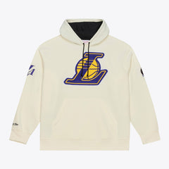 Los Angeles Lakers Hardwood Classics Chainstitch Premium Fleece Hoodie Cream