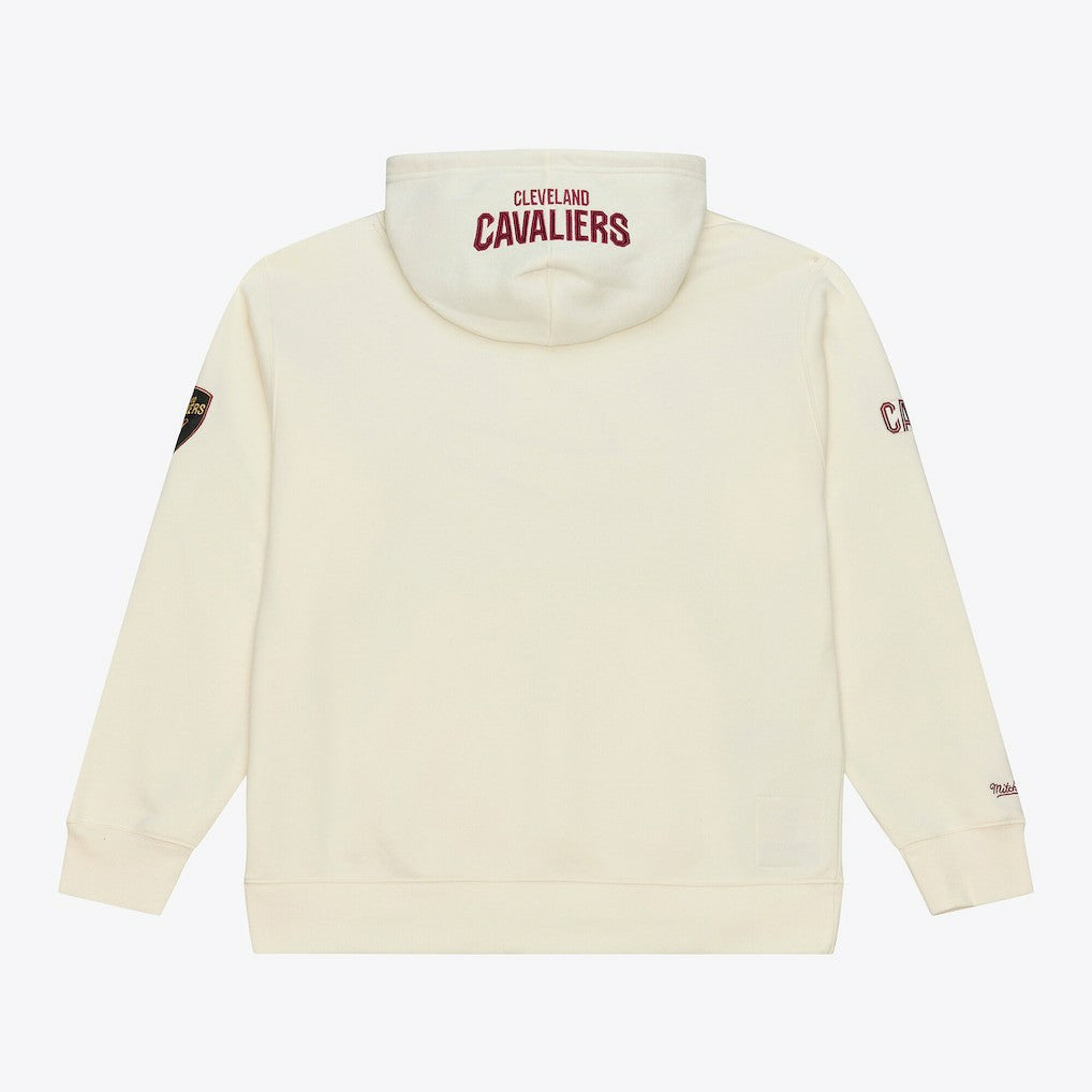 Cleveland Cavaliers Hardwood Classics Chainstitch Premium Fleece Hoodie Cream