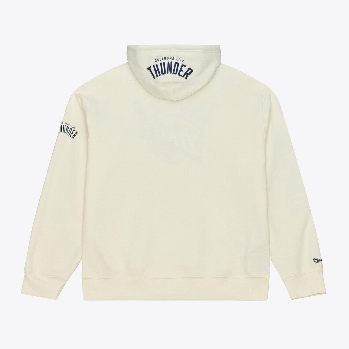 Oklahoma City Thunder Hardwood Classics Chainstitch Premium Fleece Hoodie Cream