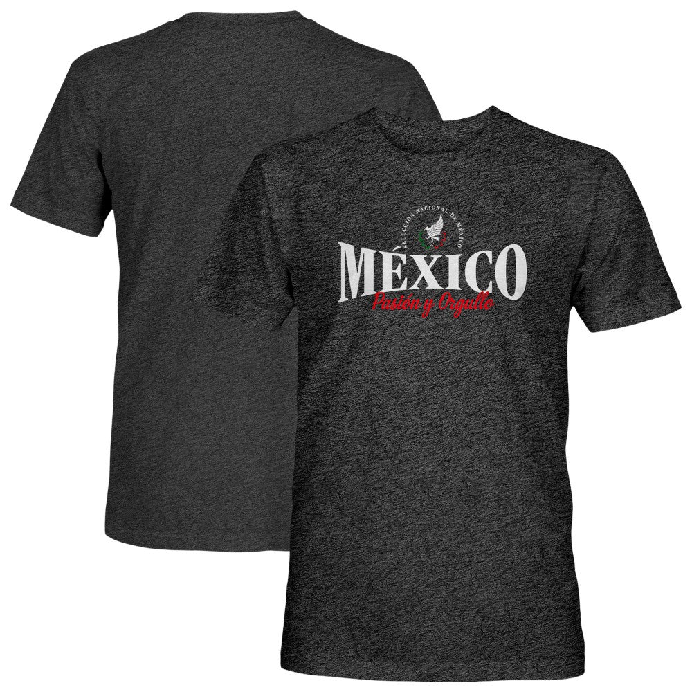 Mexico National Team 1863FC Athletic Wordmark Vintage Tri-Blend T-Shirt Black