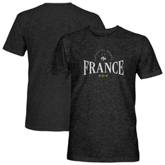 France National Team 1863FC Athletic Wordmark Vintage Tri-Blend T-Shirt Black