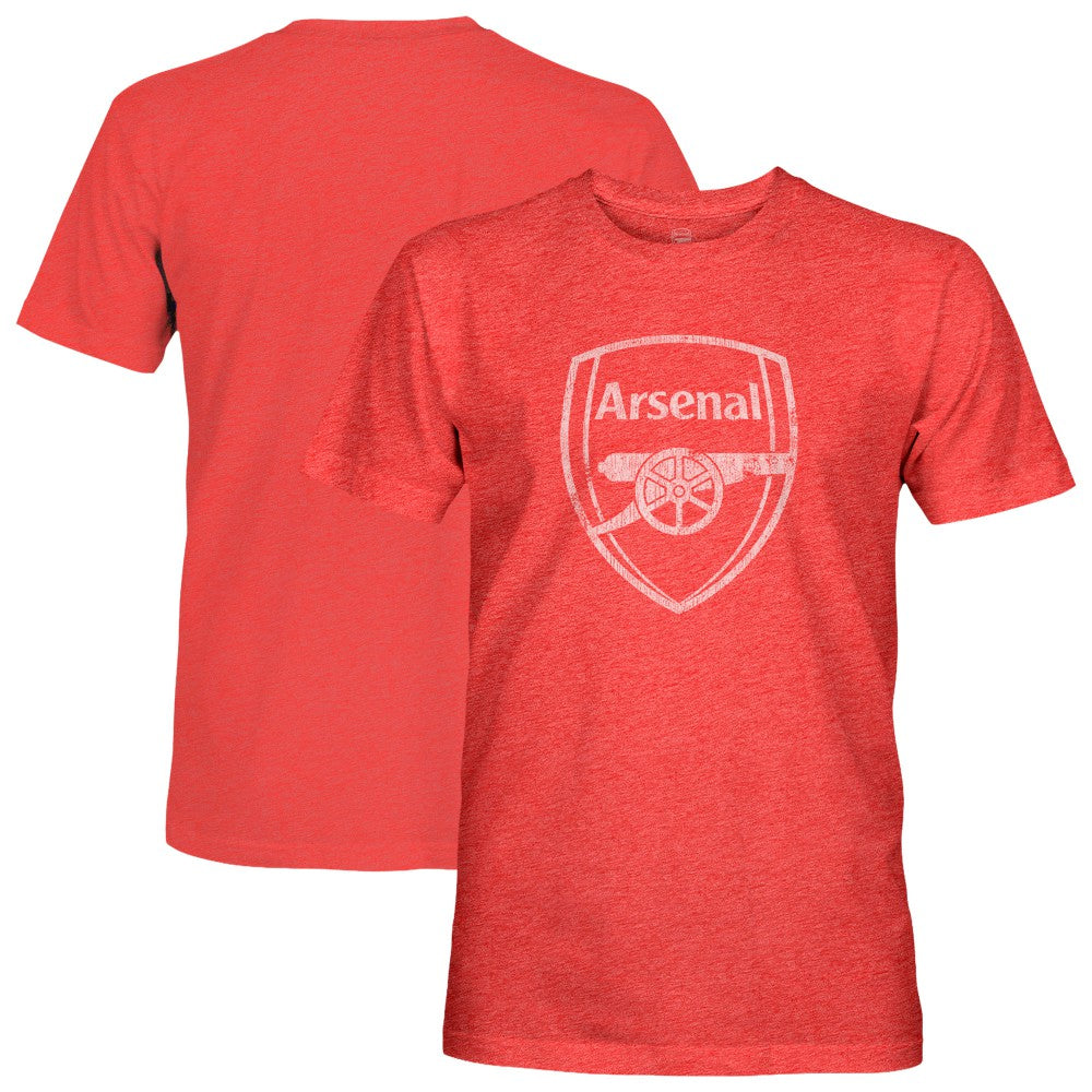 Arsenal 1863FC Mono Badge Vintage Tri-Blend T-Shirt Red shop