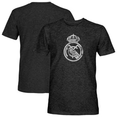 Real Madrid 1863FC Mono Badge Vintage Tri-Blend T-Shirt Black