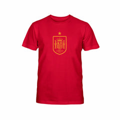Spain National Team 1863FC Youth Mono Badge T-Shirt Maroon shop