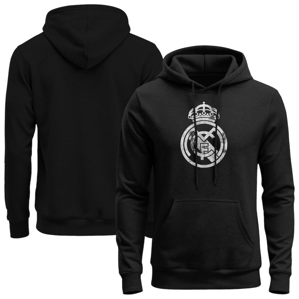Real Madrid 1863FC Mono Badge Fleece Hoodie Black shop