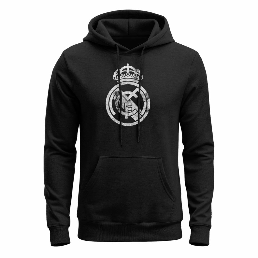 Real Madrid 1863FC Mono Badge Fleece Hoodie Black shop