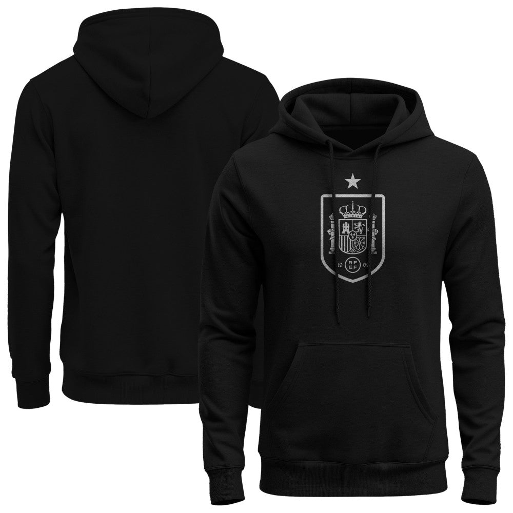 Spain National Team 1863FC Mono Badge Fleece Hoodie Black