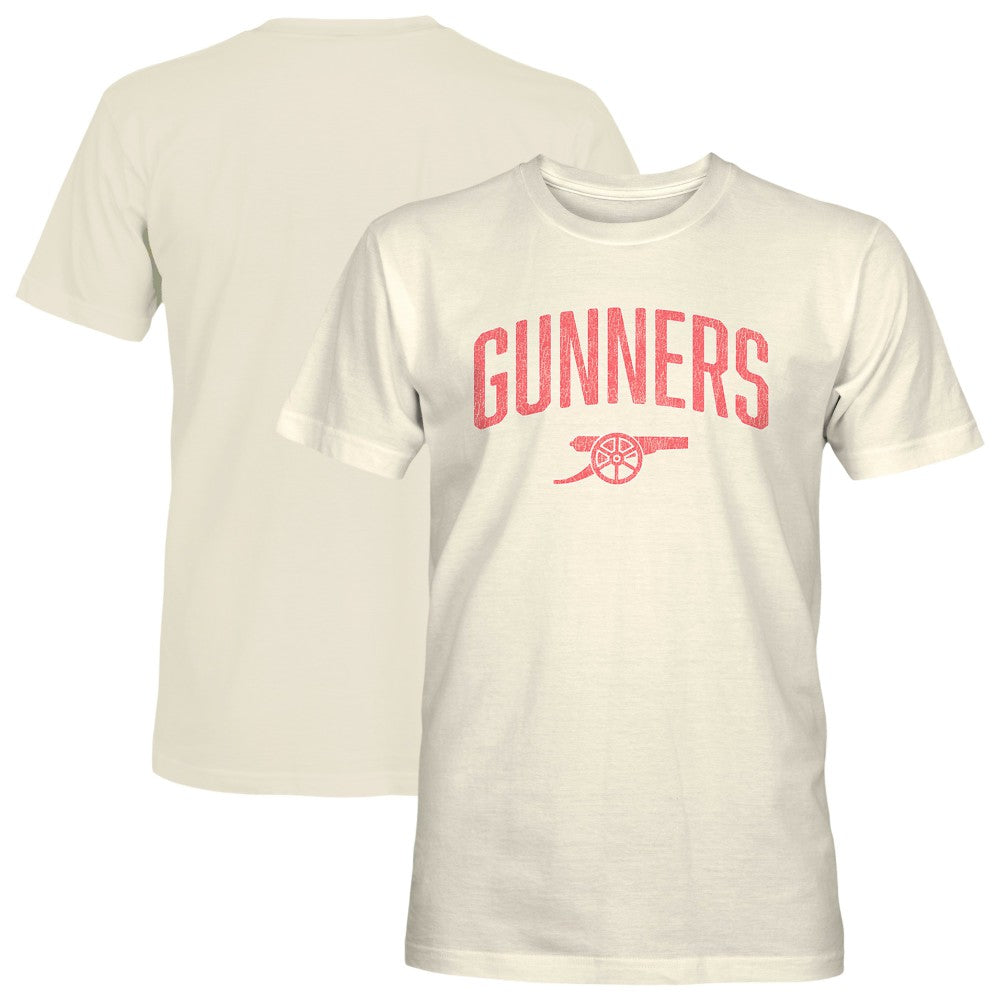 Arsenal 1863FC Wordmark Cotton T-Shirt Cream