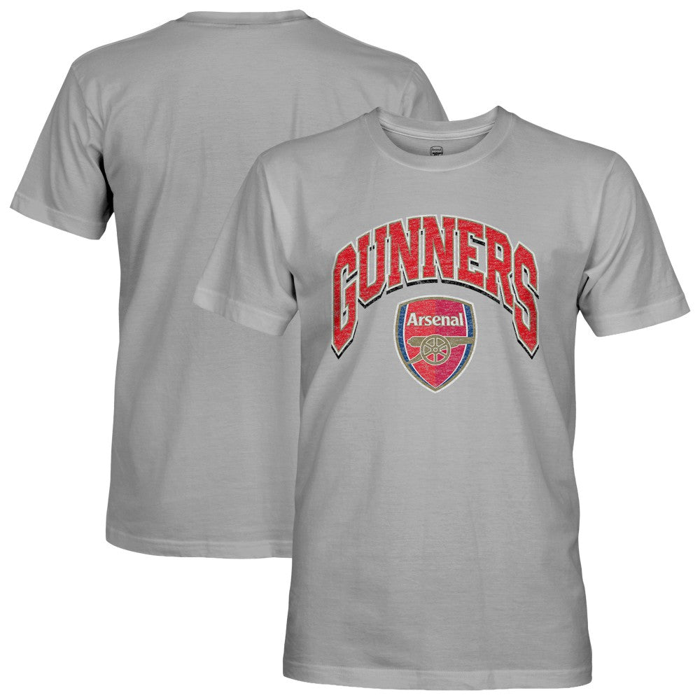Arsenal 1863FC Wordmark Cotton T-Shirt Gray