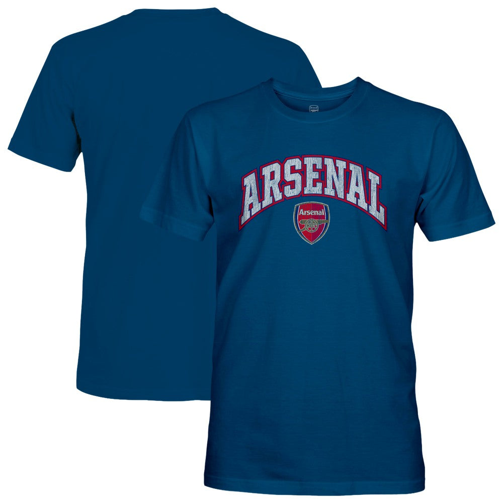 Arsenal 1863FC Wordmark Cotton T-Shirt Blue sale
