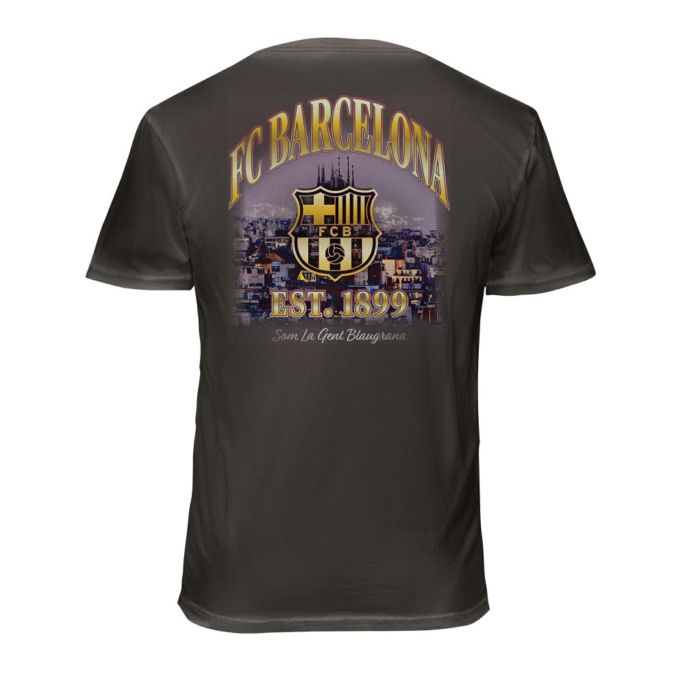 Barcelona 1863FC Wordmark Cotton T-Shirt Gray shop
