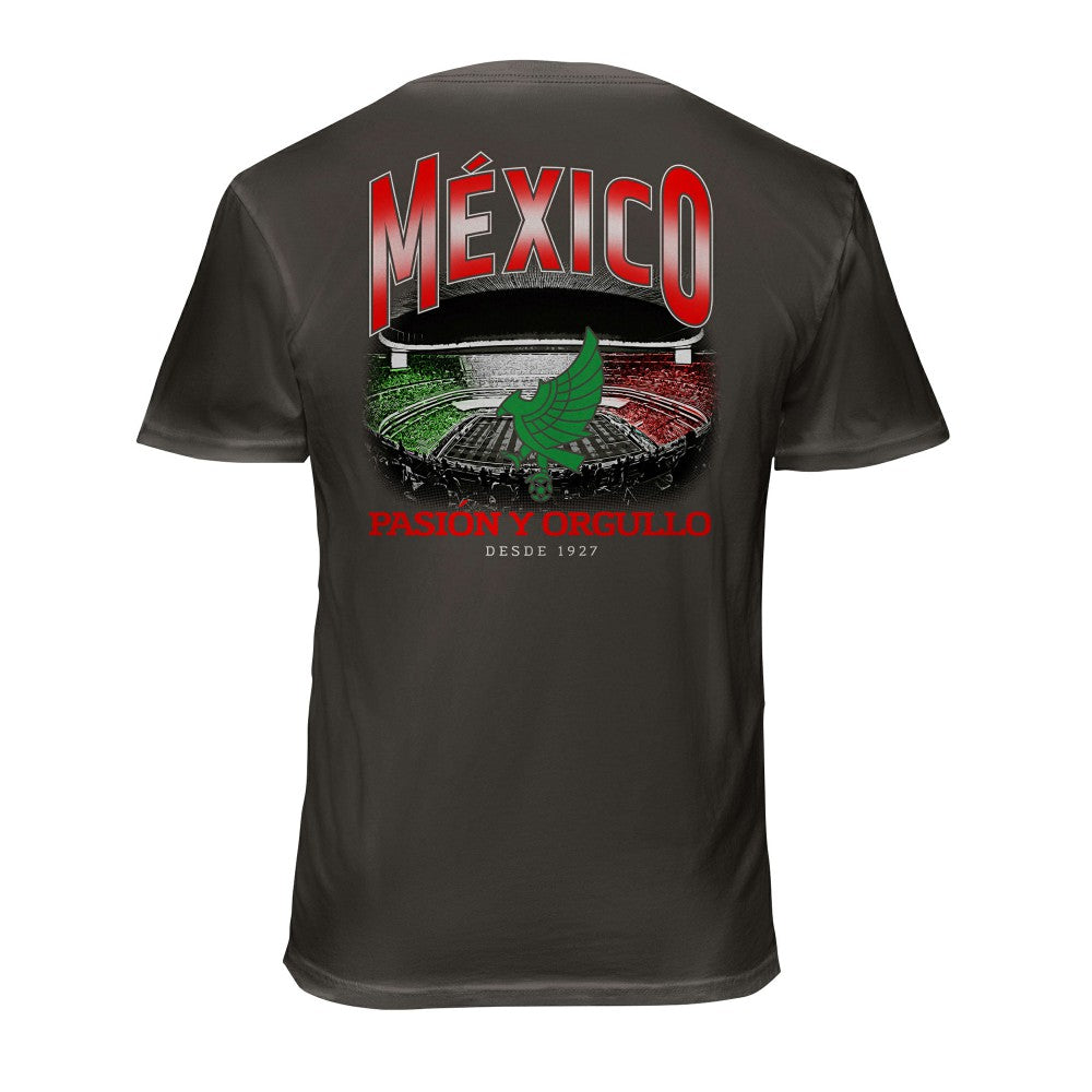 Mexico National Team 1863FC Wordmark Cotton T-Shirt Gray sale