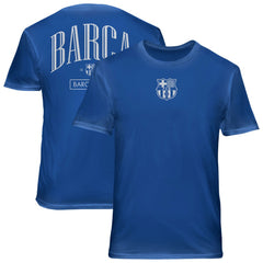 Barcelona 1863FC Back Wordmark Soft Wash T-Shirt Blue