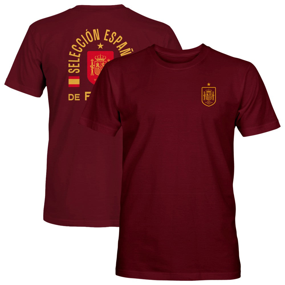 Spain National Team 1863FC True To Glory Heavyweight T-Shirt Maroon