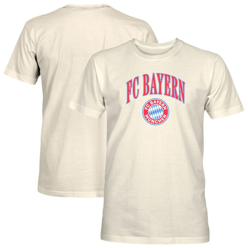 Bayern Munich 1863FC Retro Stripes T-Shirt Cream