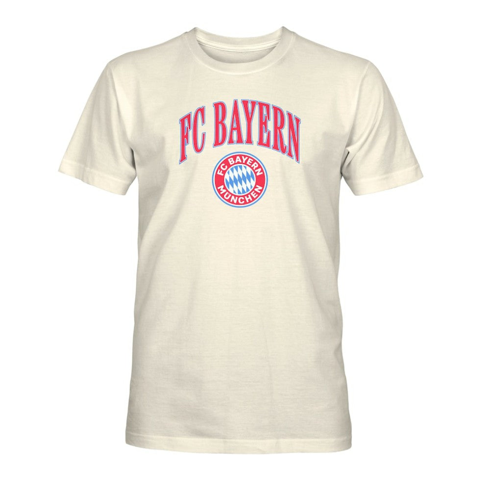 Bayern Munich 1863FC Retro Stripes T-Shirt Cream