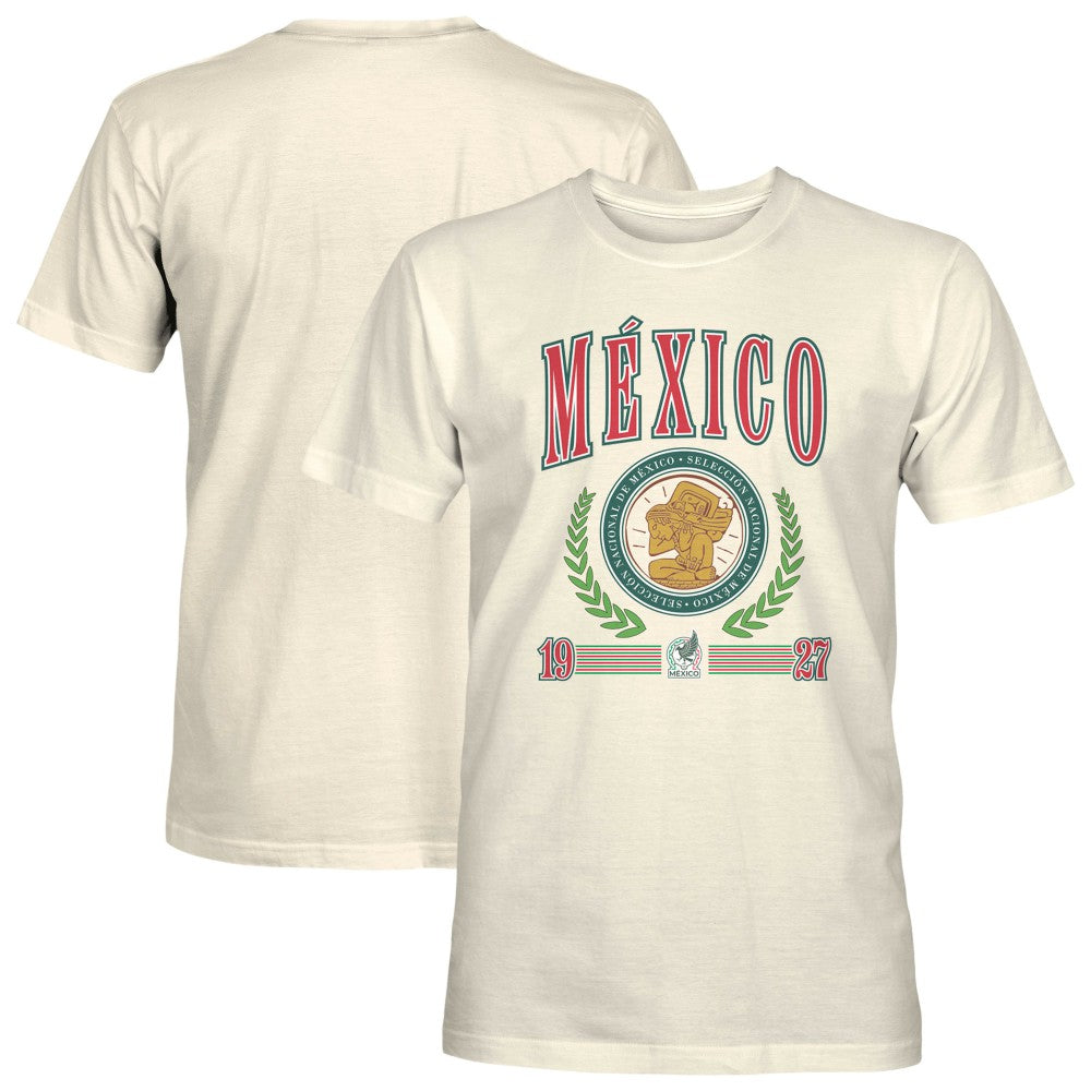 Mexico National Team 1863FC Retro Stripes T-Shirt Cream