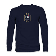 France National Team 1863FC Color Badge Long Sleeve T-Shirt Navy sale
