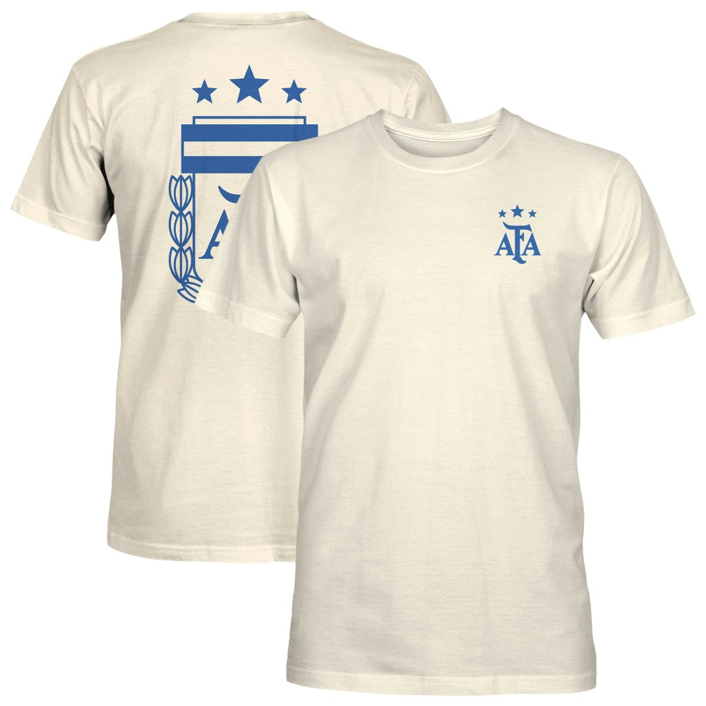 Argentina National Team 1863FC Big Logo Heavyweight T-Shirt Cream shop
