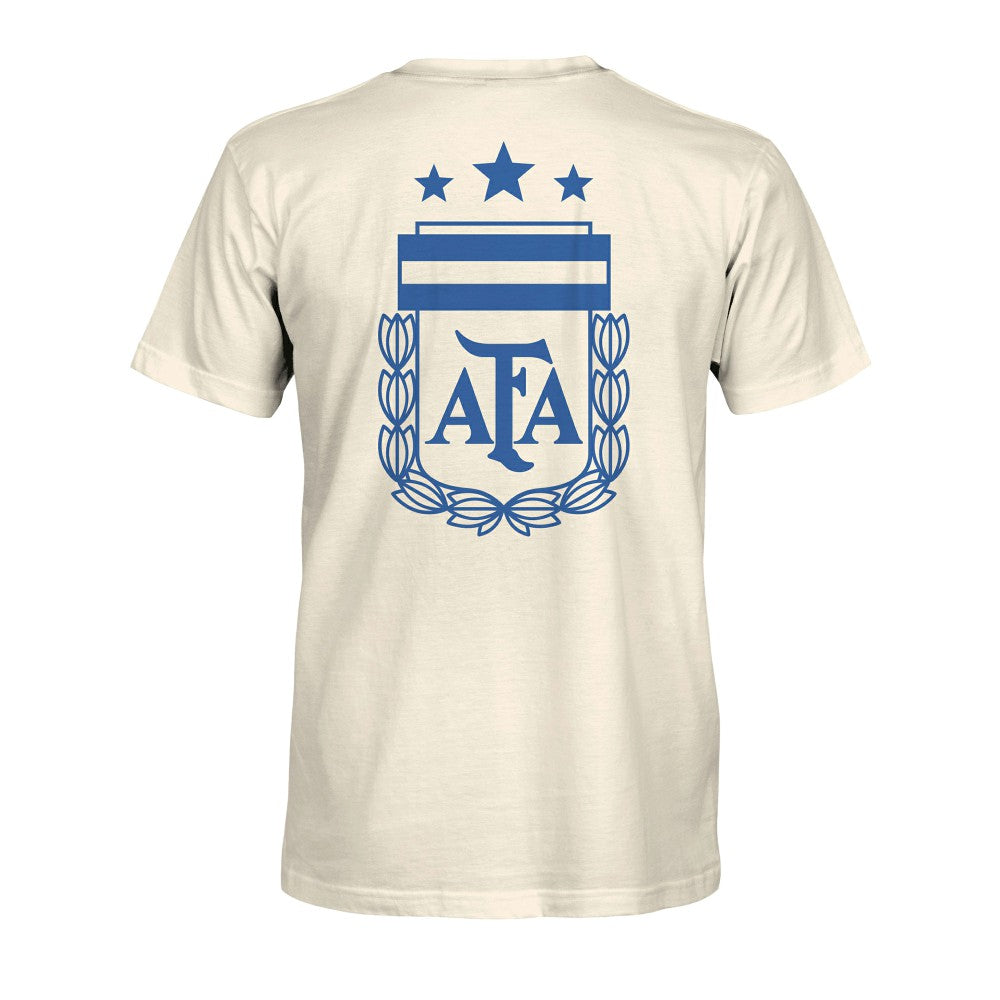 Argentina National Team 1863FC Big Logo Heavyweight T-Shirt Cream shop