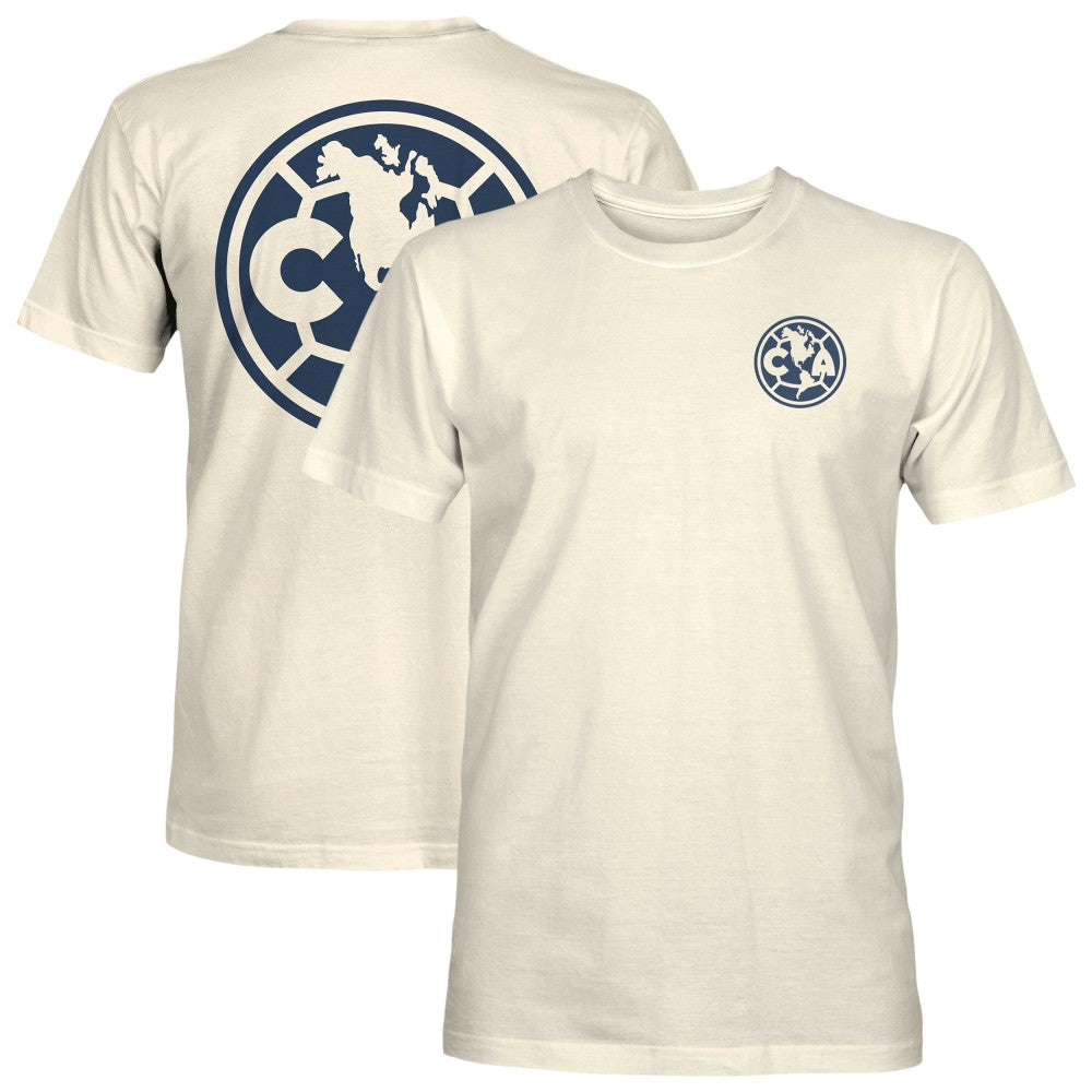 Club America 1863FC Big Logo Heavyweight T-Shirt Cream sale