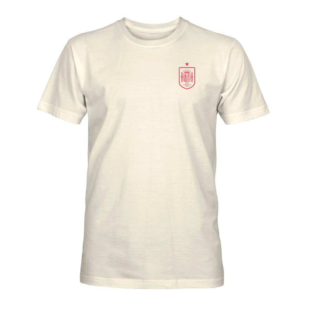 Spain National Team 1863FC Big Logo Heavyweight T-Shirt Cream