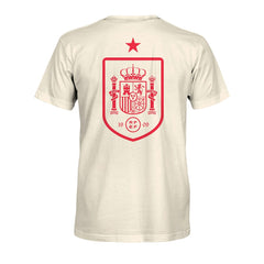 Spain National Team 1863FC Big Logo Heavyweight T-Shirt Cream