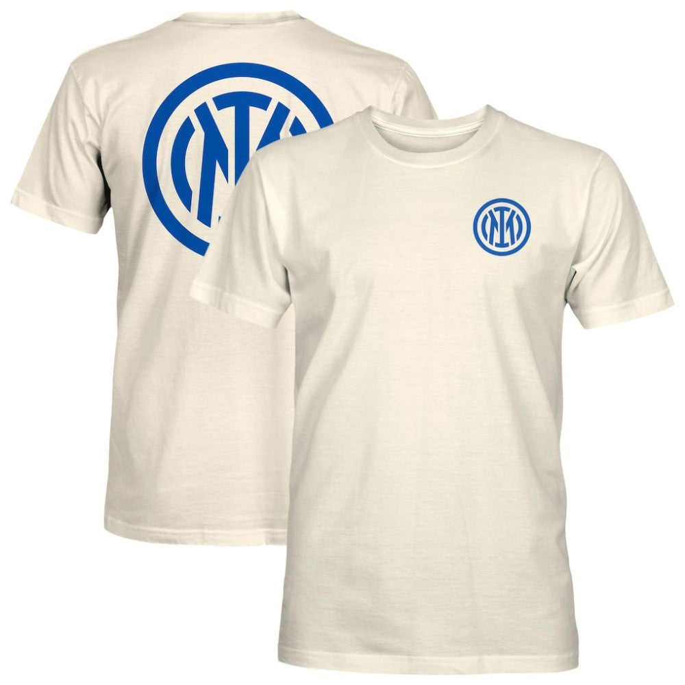 Inter Milan 1863FC Big Logo Heavyweight T-Shirt Cream