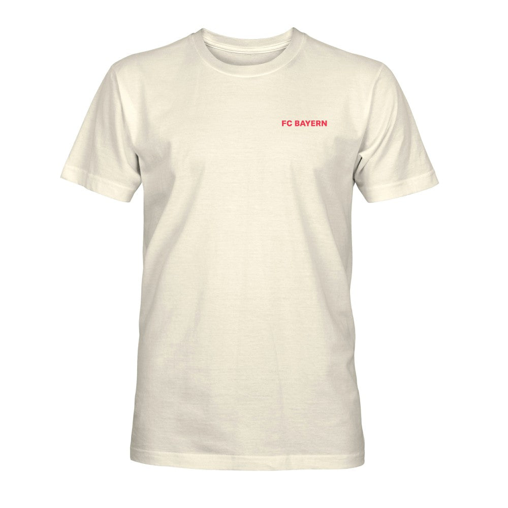 Bayern Munich 1863FC Big Logo Heavyweight T-Shirt Cream