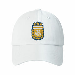 Argentina National Team 1863FC Retro Badge Crew Adjustable Hat White sale
