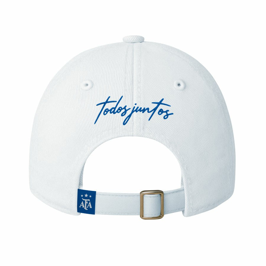 Argentina National Team 1863FC Retro Badge Crew Adjustable Hat White sale