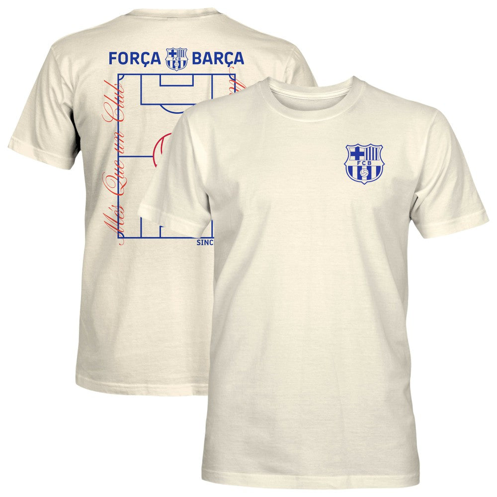 Barcelona 1863FC Own the Pitch Heavyweight T-Shirt Cream shop