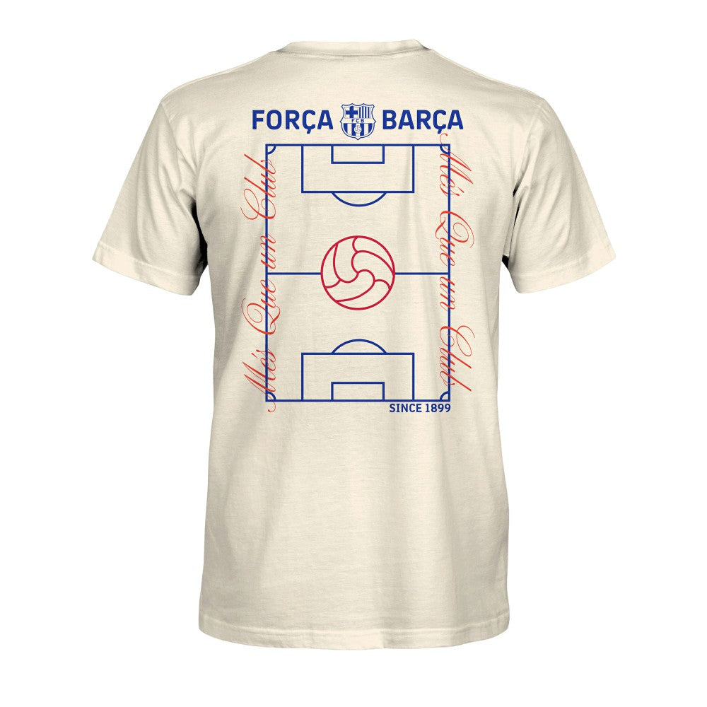 Barcelona 1863FC Own the Pitch Heavyweight T-Shirt Cream shop