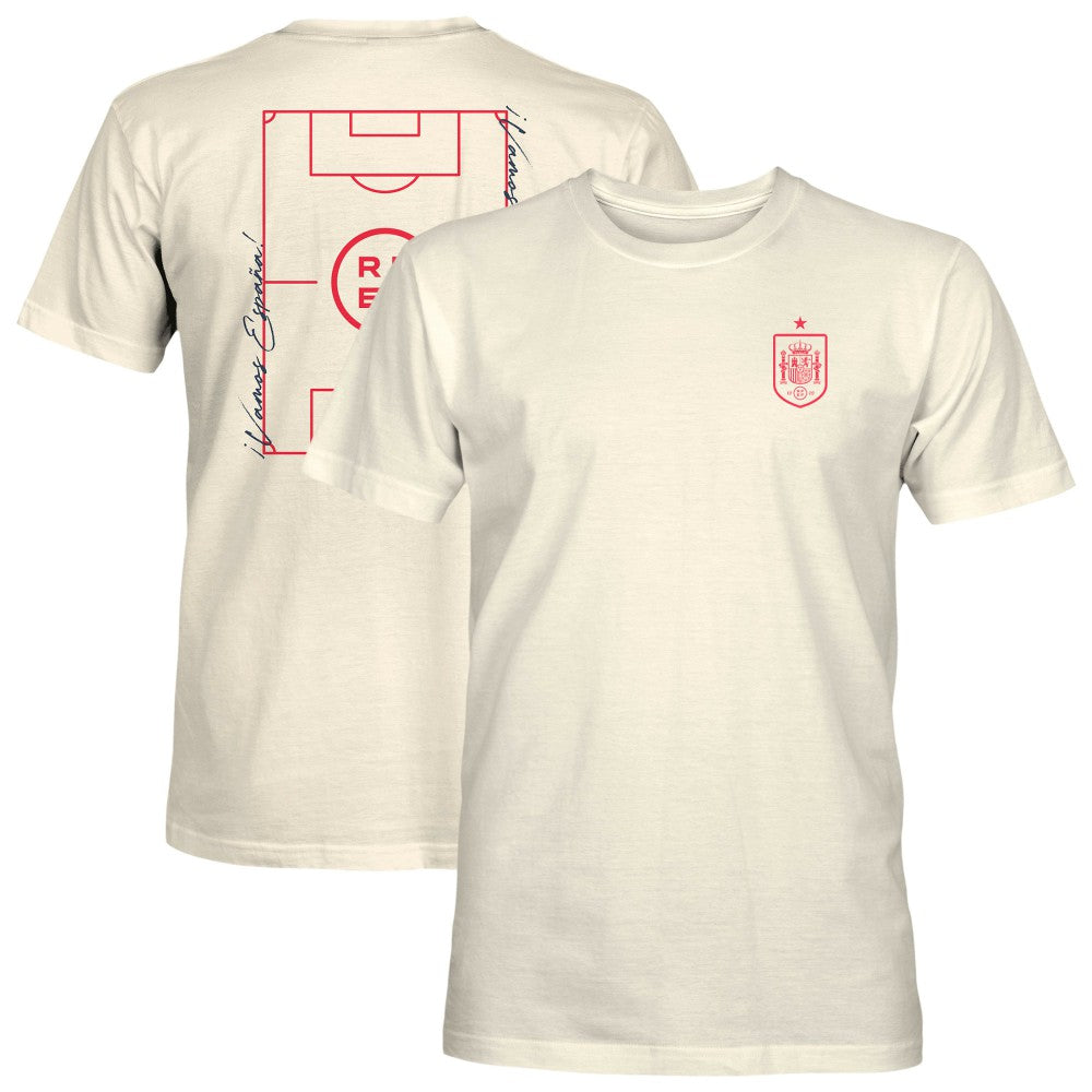 Spain National Team 1863FC Own the Pitch Heavyweight T-Shirt Cream