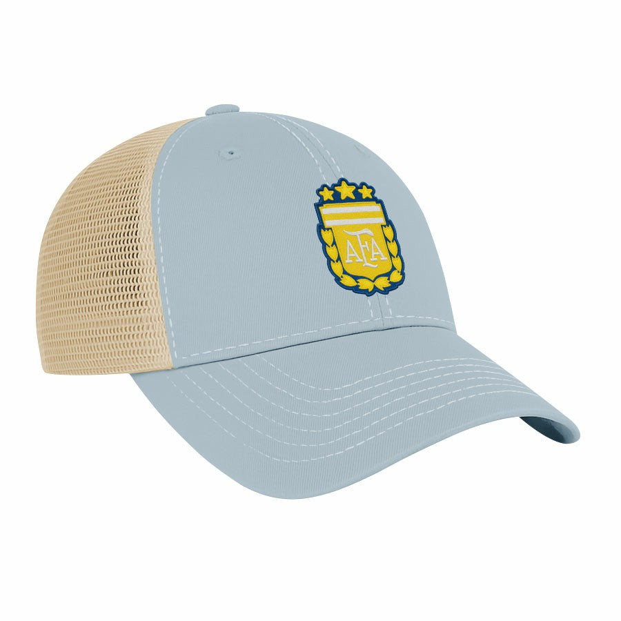 Argentina National Team 1863FC Color Badge Offroad Adjustable Trucker Hat Light Blue