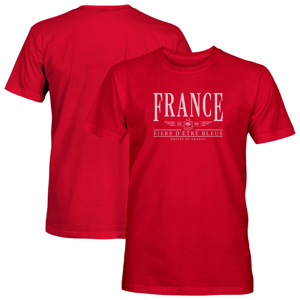 France National Team 1863FC Fiers D'etre Bleus T-Shirt Red