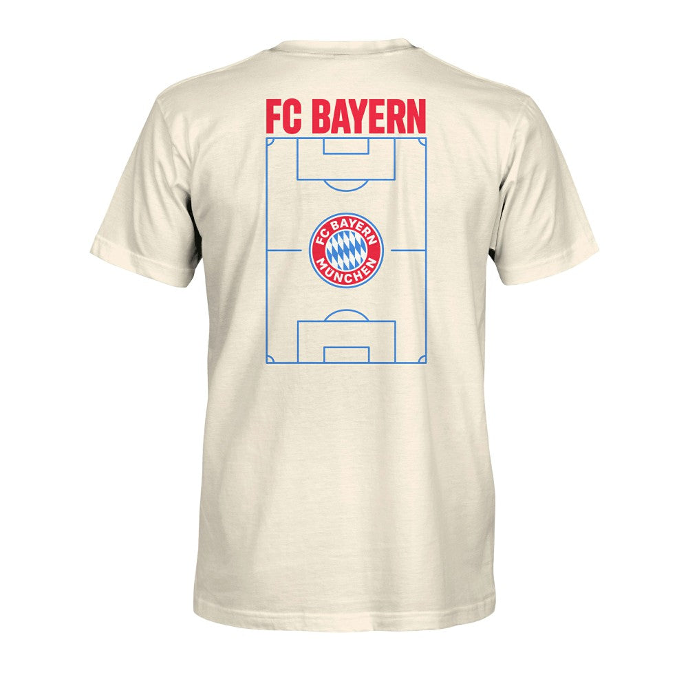 Bayern Munich 1863FC Duo-Tone Stadium Soft Wash T-Shirt Cream