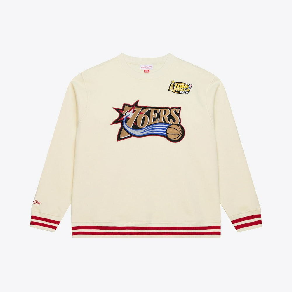 Philadelphia 76ers Hardwood Classics 76 Originals Collection Sweatshirt Cream