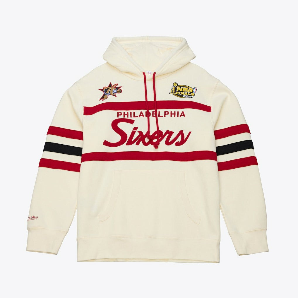 Philadelphia 76ers Hardwood Classics 76 Originals Collection Head Coach Hoodie Cream