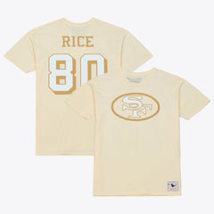 Jerry Rice San Francisco 49ers Sandman Name & Number T-Shirt Cream