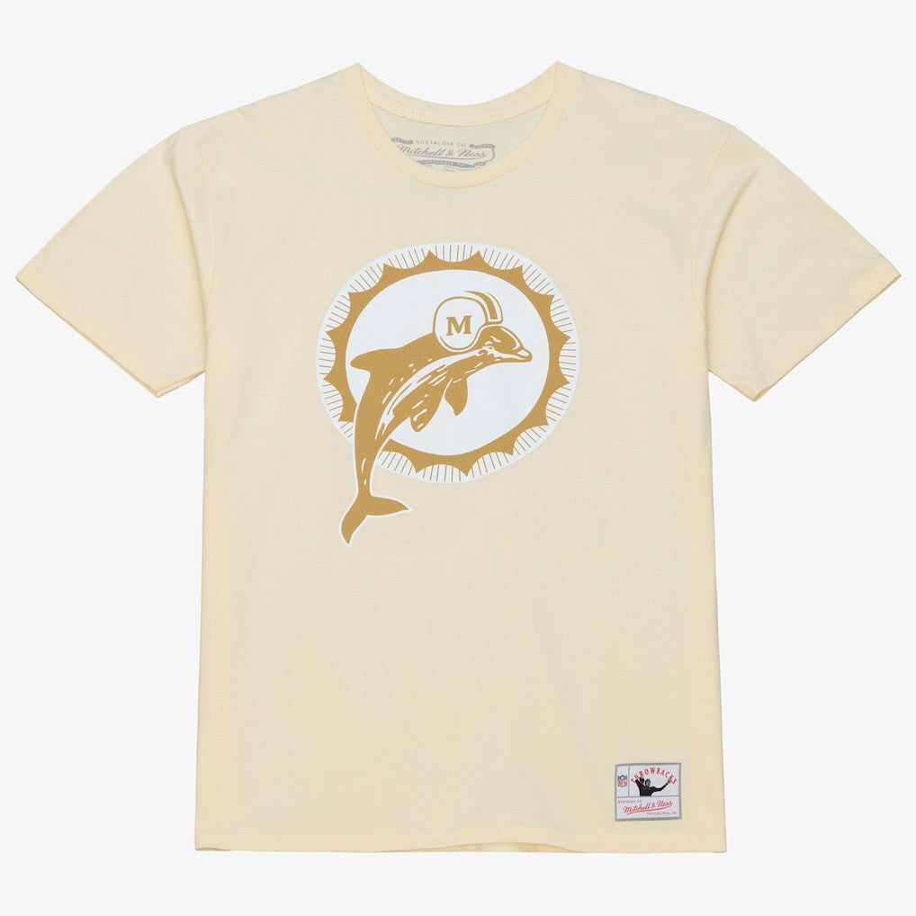 Dan Marino Miami Dolphins Sandman Name & Number T-Shirt Cream